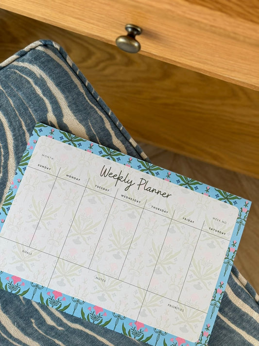 Floral Weekly Planner Pad — Dunstation
